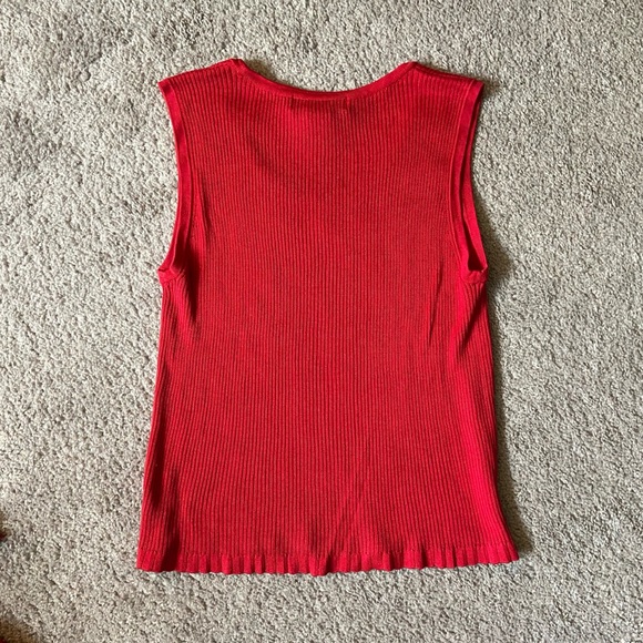 The Limited red cardigan sweater with shell - Picture 5 of 5